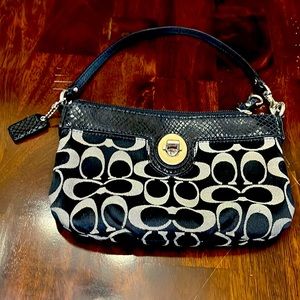 Coach wristlet back with strap